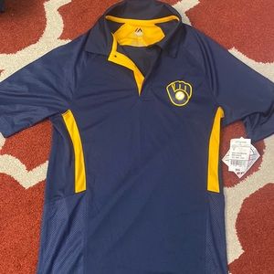 New with tags Milwaukee Brewers polo….